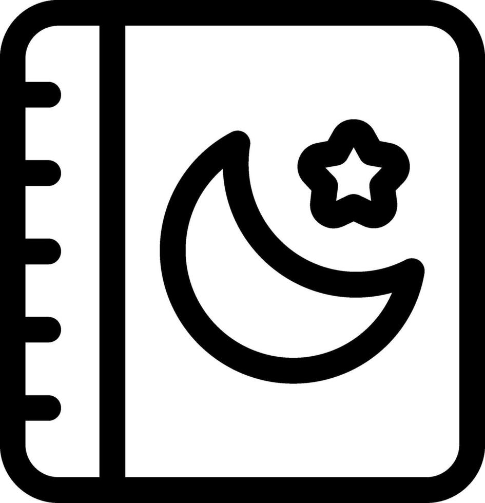 Quran Line Icon vector