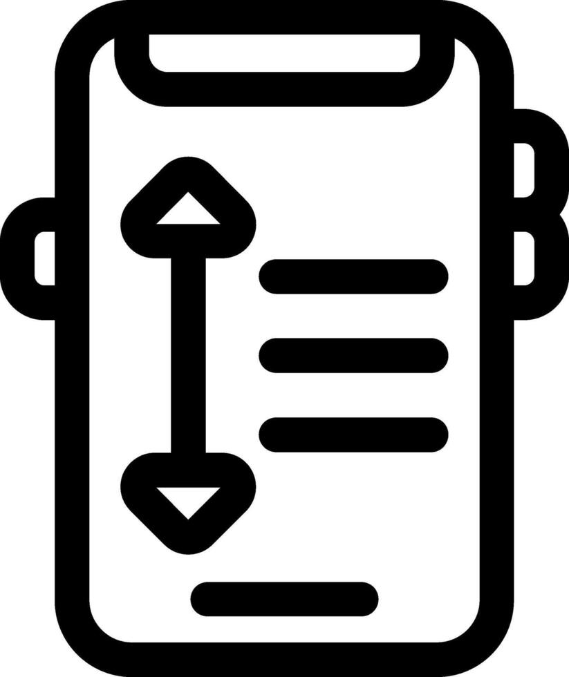Line Spacing Line Icon vector