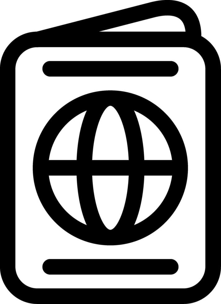 Visa Line Icon vector