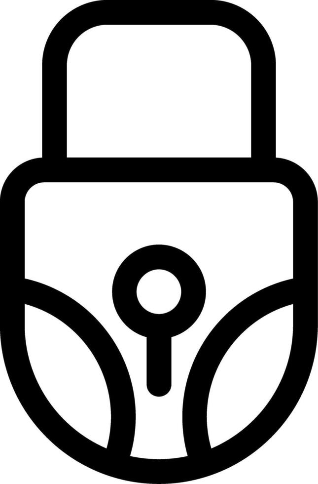 Unlock Line Icon vector