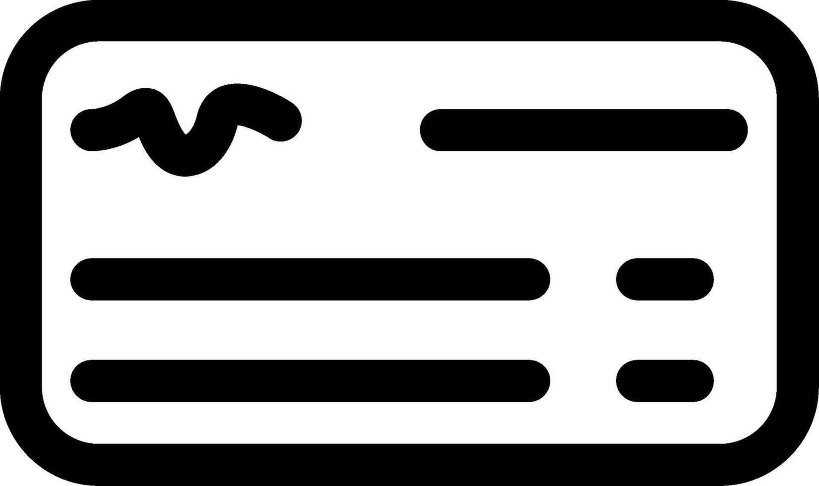 Money Check Line Icon vector