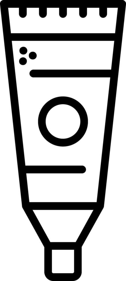 Toothpaste Line Icon vector
