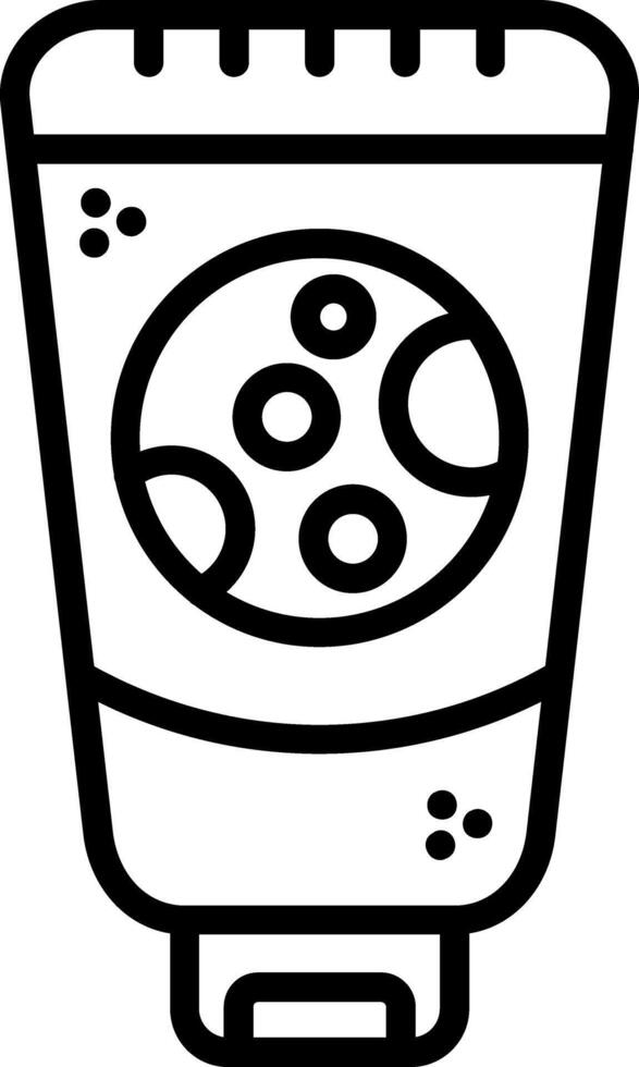 Night Cream Line Icon vector