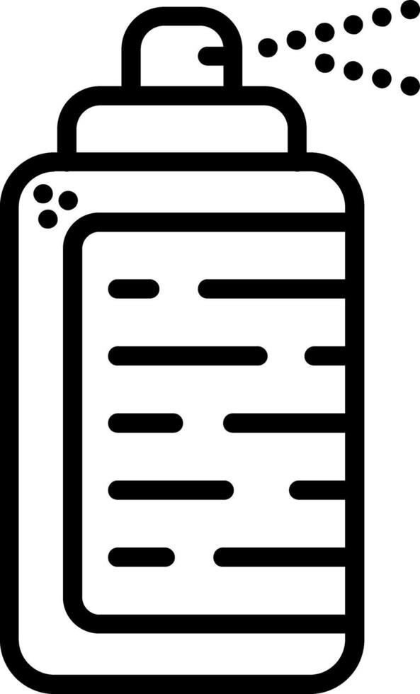 Hairspray Line Icon vector