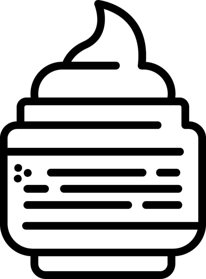 Hair Mask Line Icon vector