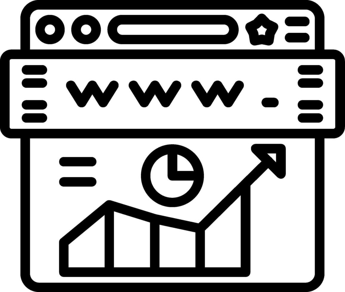 Website Line Icon vector