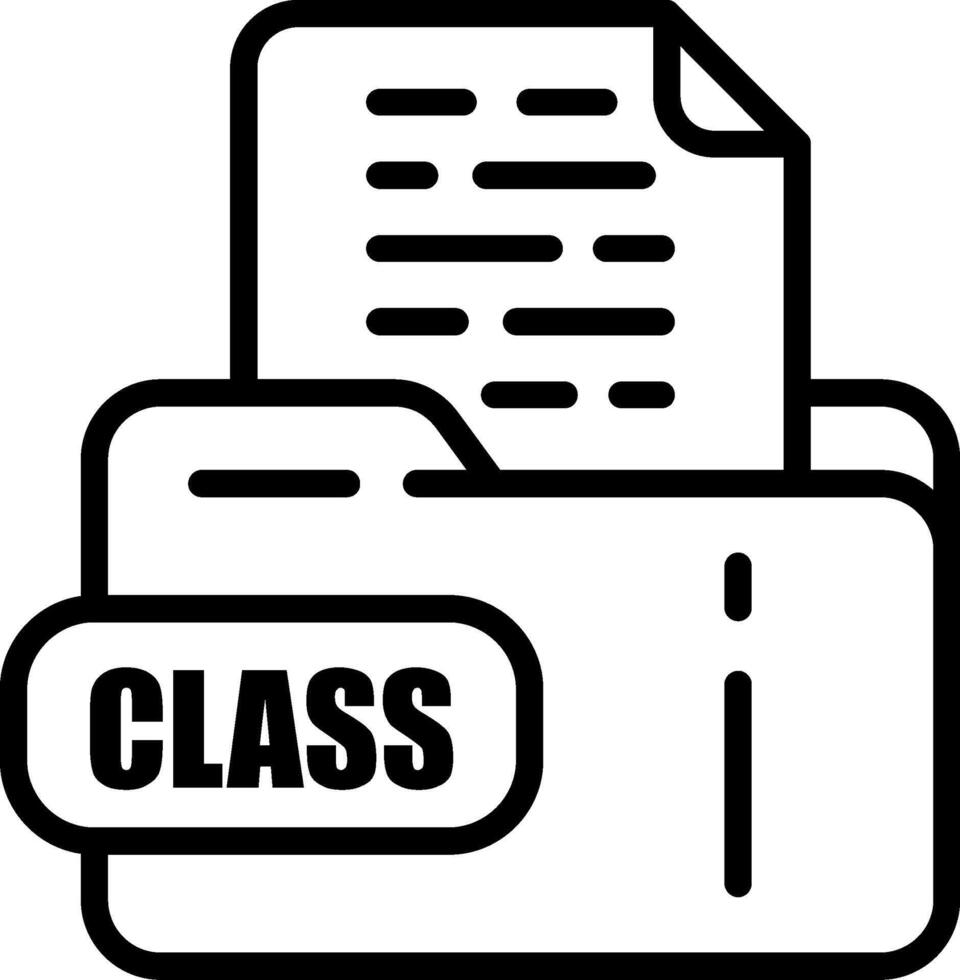 CLASS File Icon 48944402 Vector Art at Vecteezy