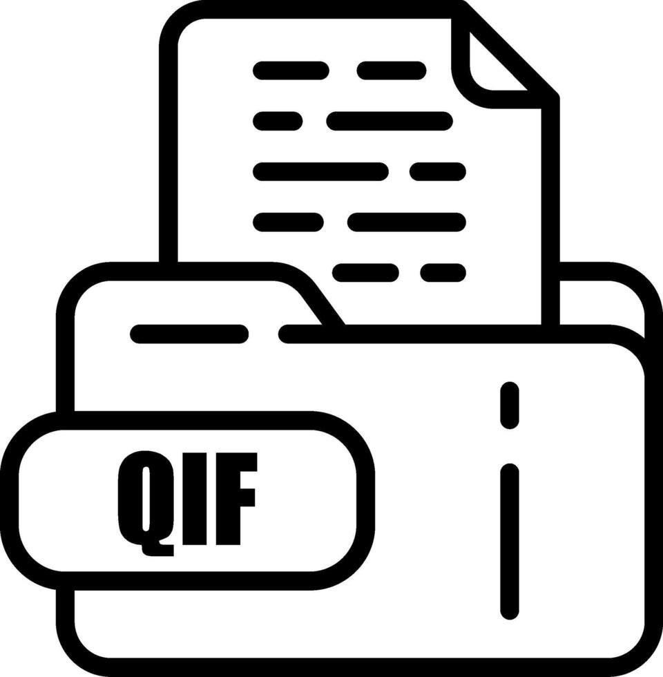 QIF File Icon vector