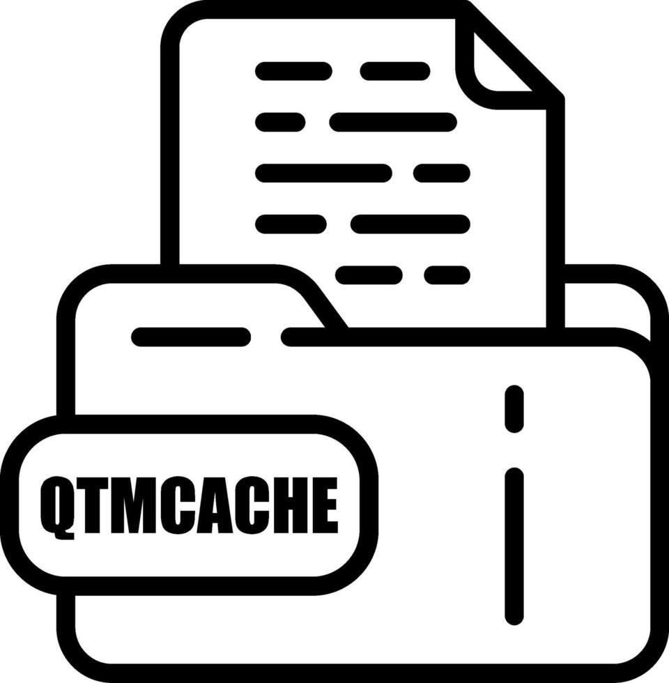 QTMCACHE File Icon vector