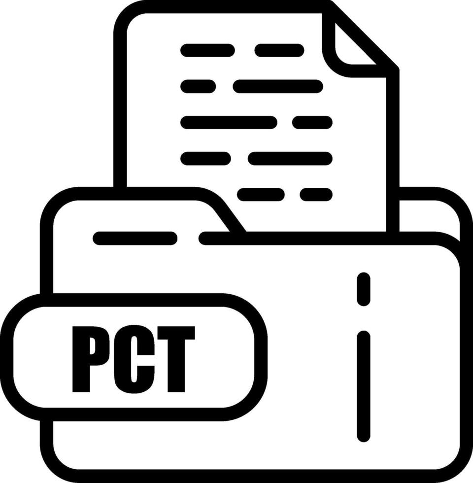 PCT File Icon vector