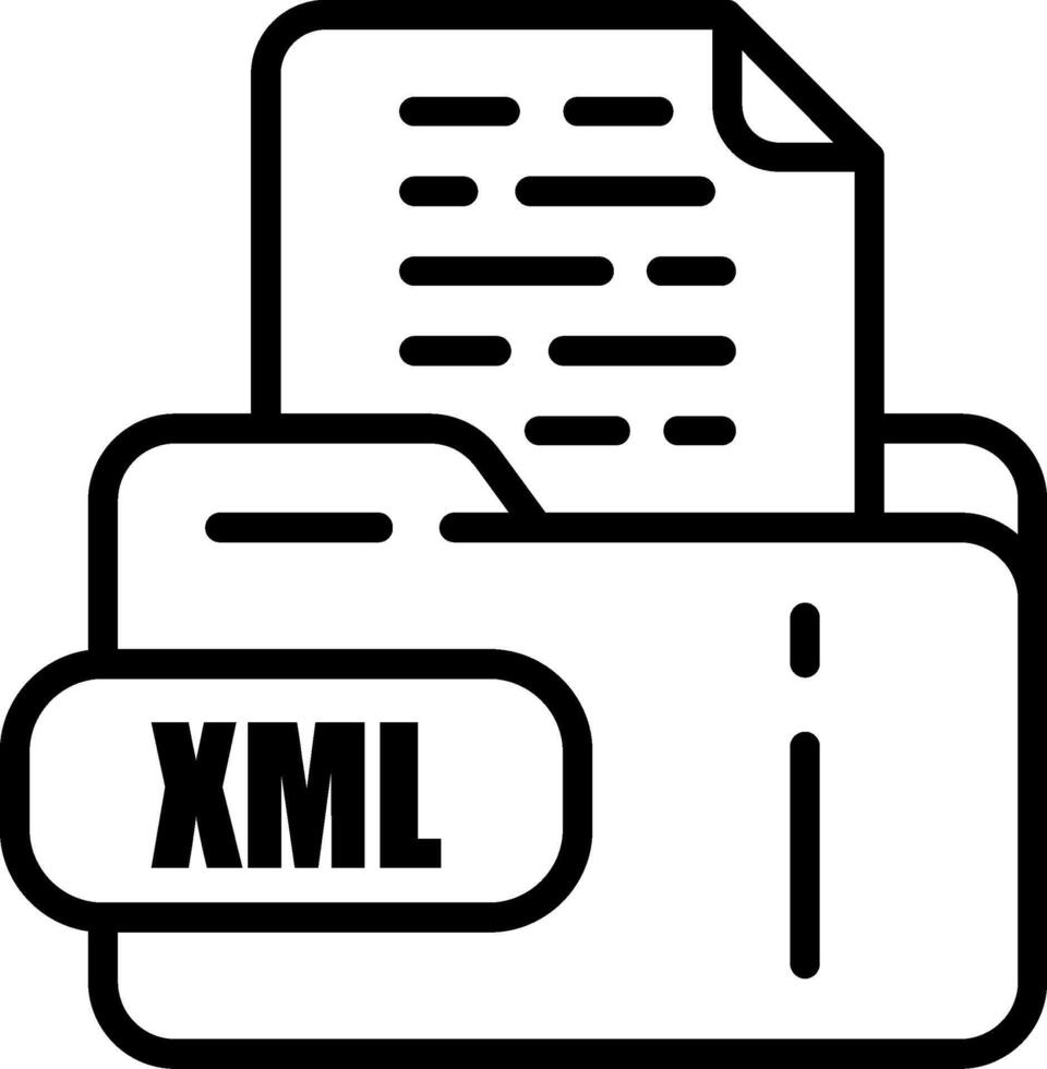 XML File Icon vector