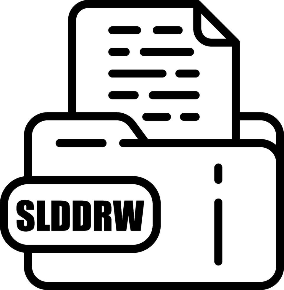 SLDDRW File Icon vector