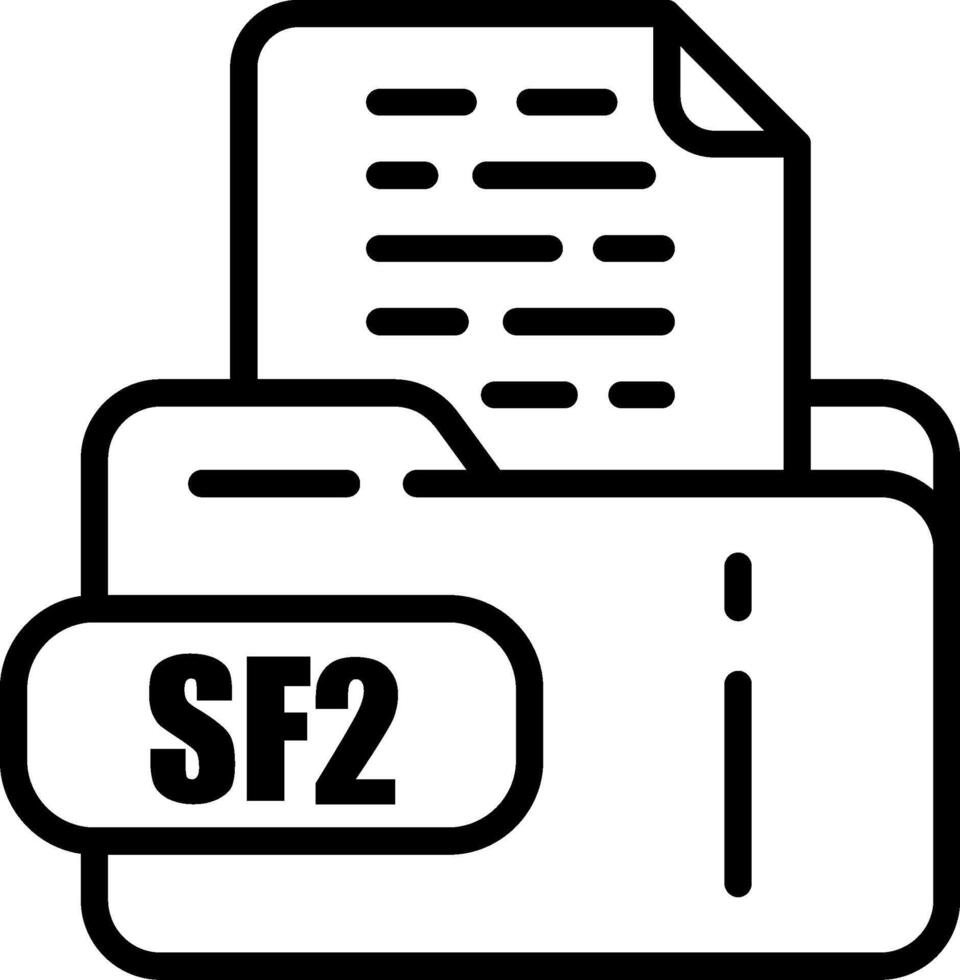 SF2 File Icon vector