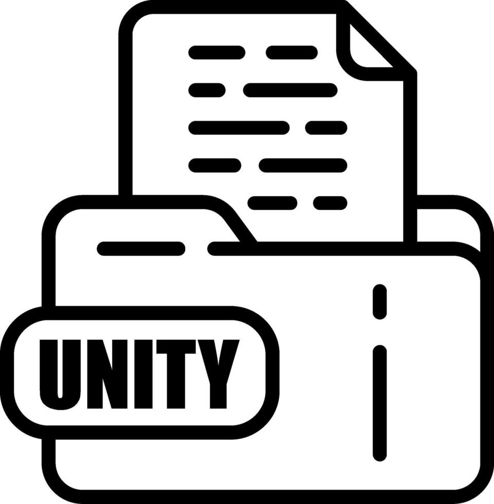 UNITY File Icon vector