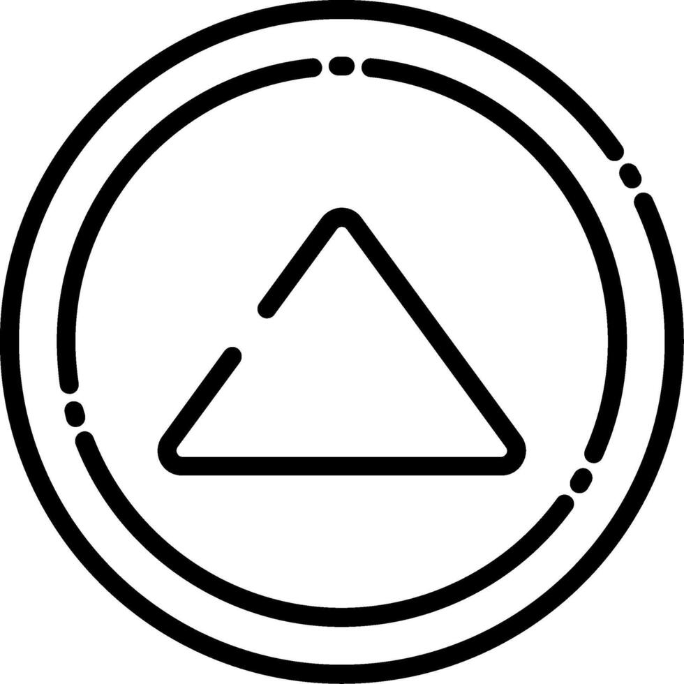 Arrow with Dots Line Icon vector