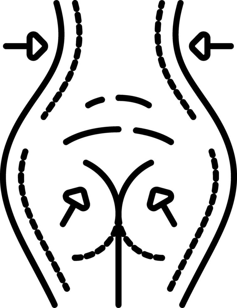 Surgery Line Icon vector