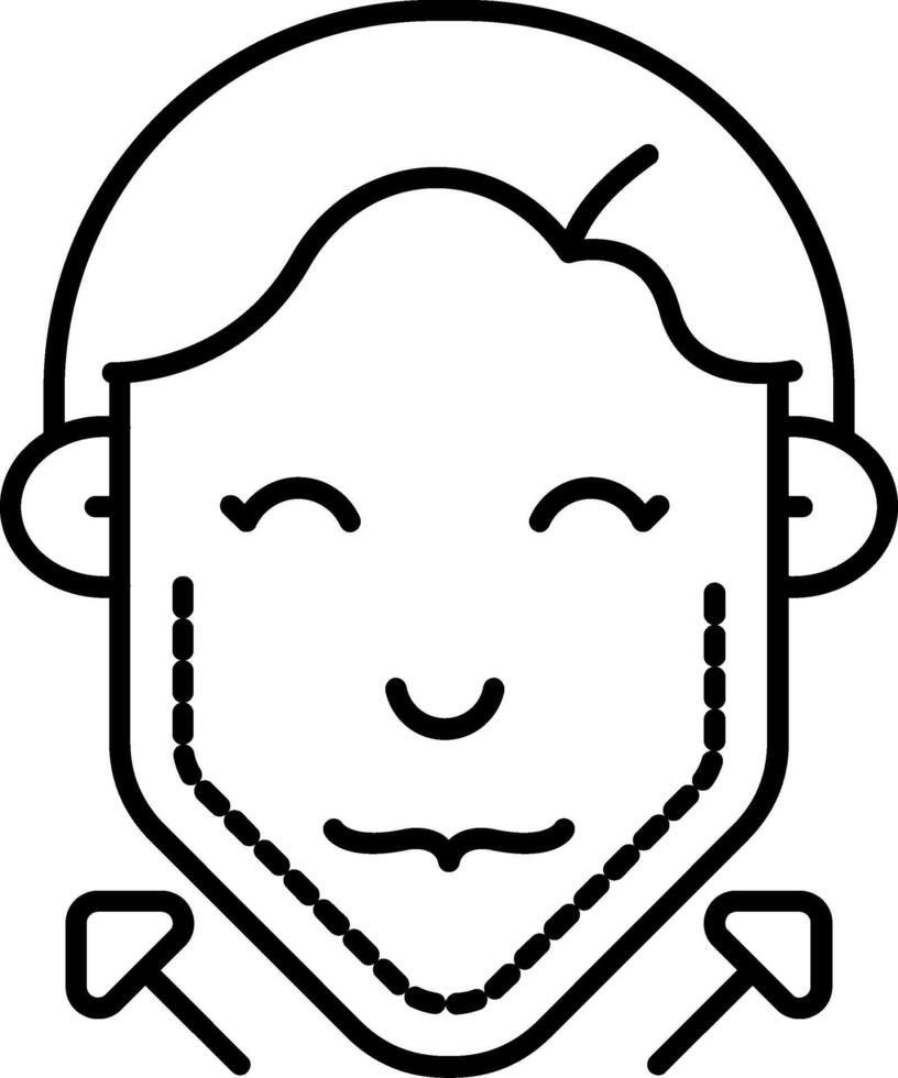 Botox Line Icon vector