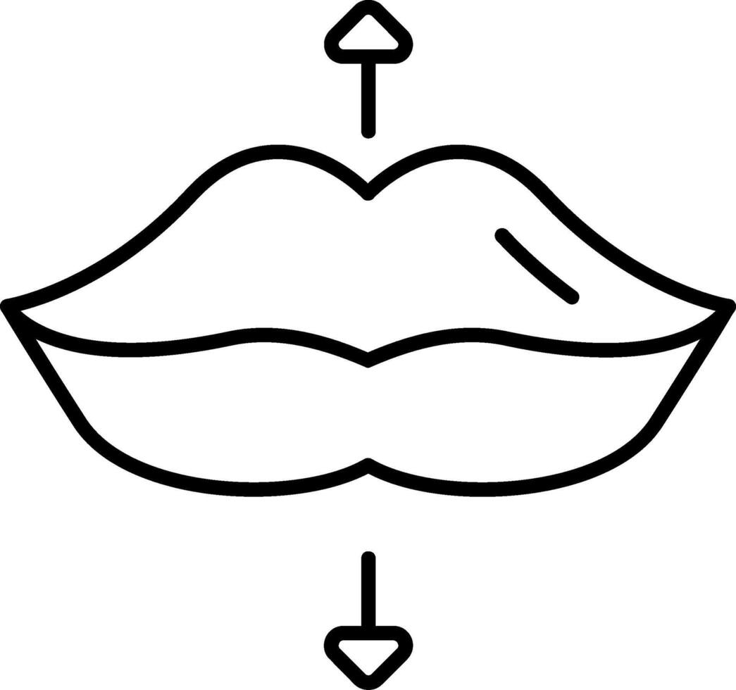 Lips Line Icon vector
