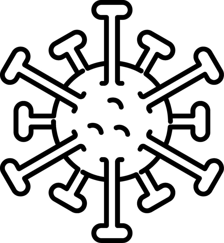 HIV Line Icon vector