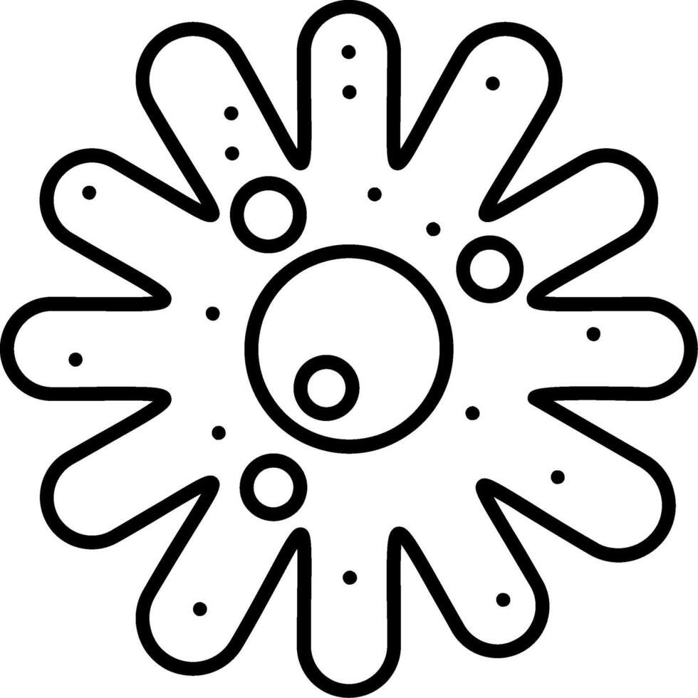 Amoeba Line Icon vector