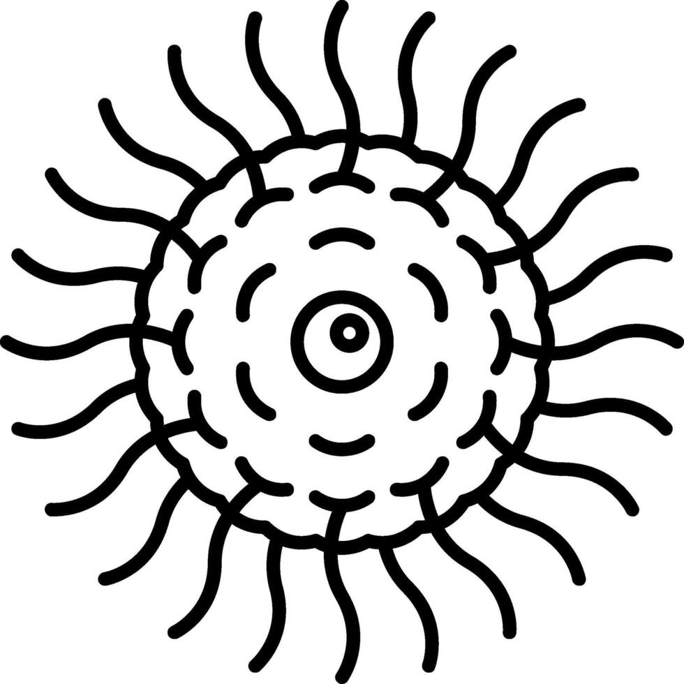Varicella Line Icon vector