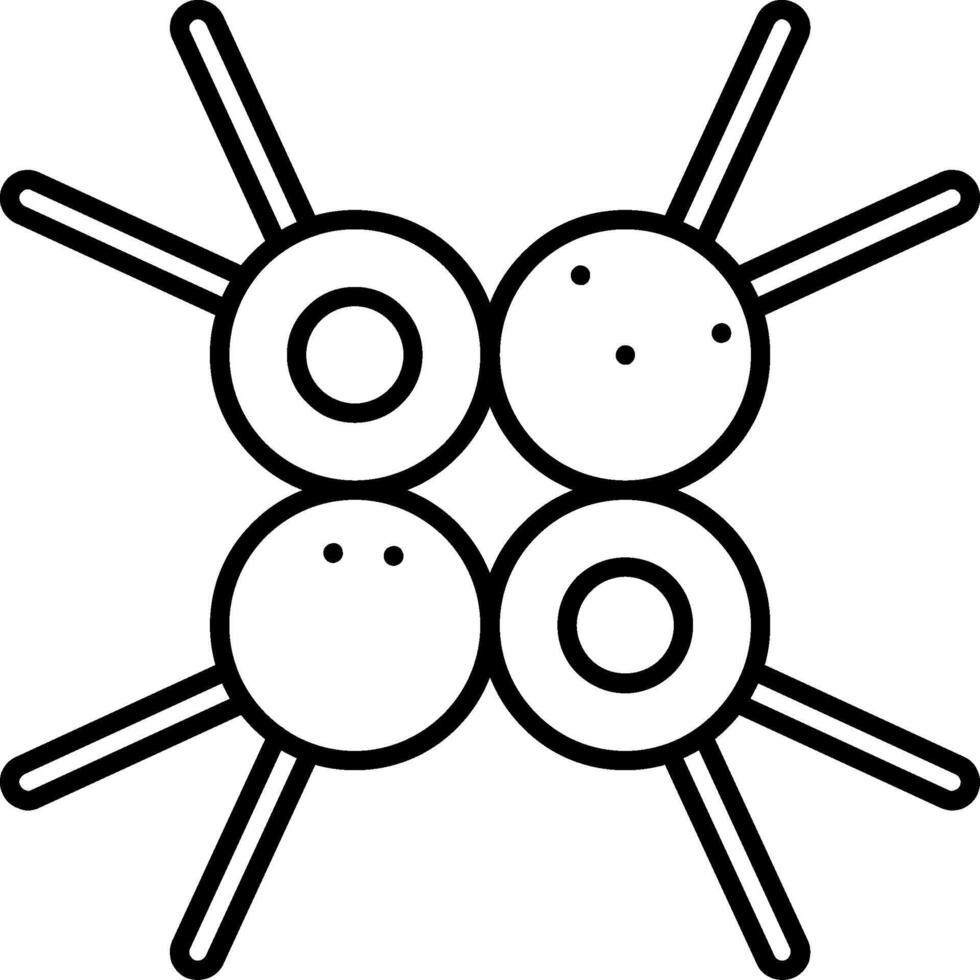 Micractinium Line Icon vector