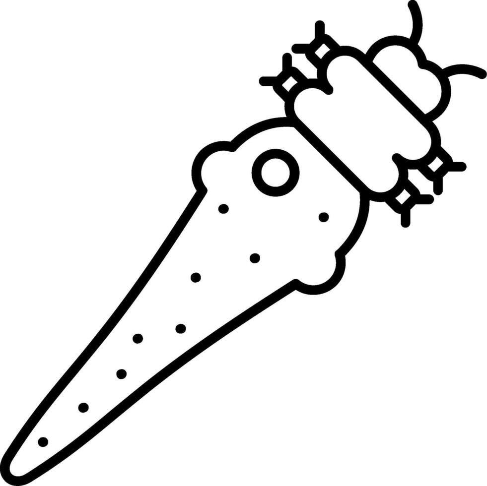 Demodex Line Icon vector