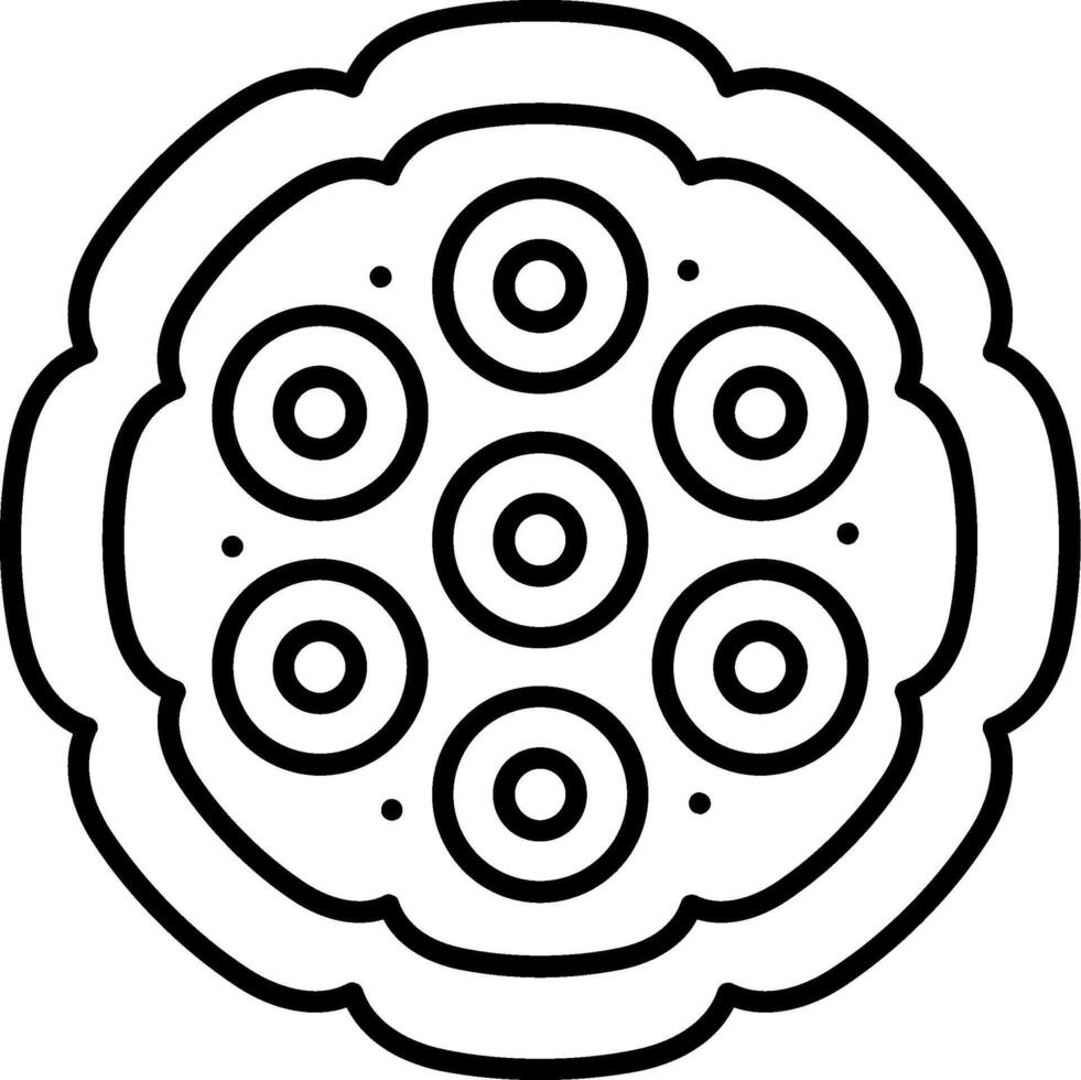 Plasmodium Falciparum Line Icon vector