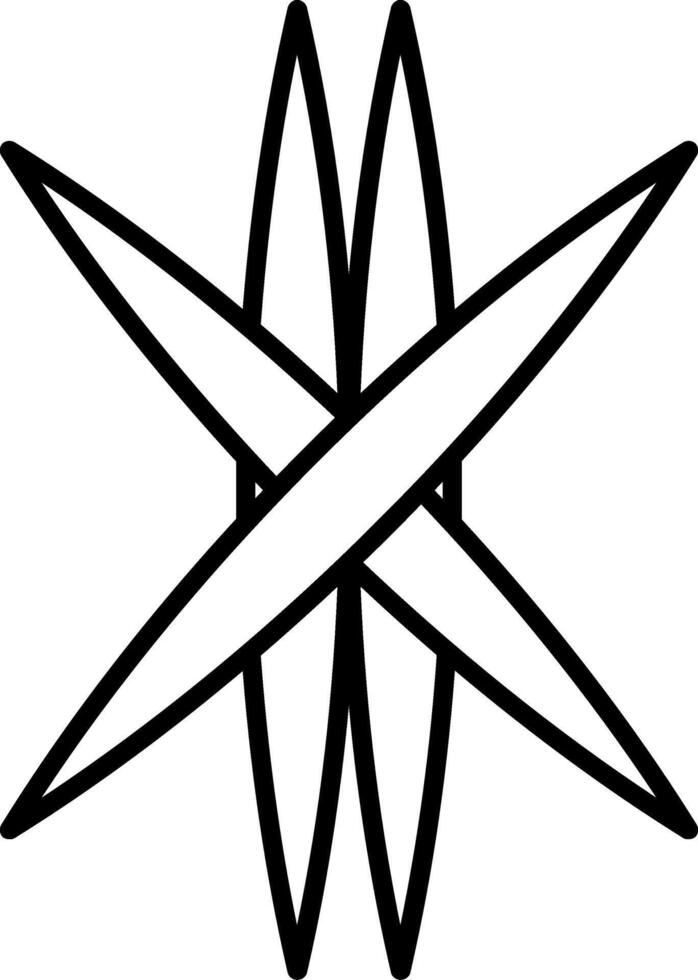 Ankistrodesmus Fusiformis Line Icon vector