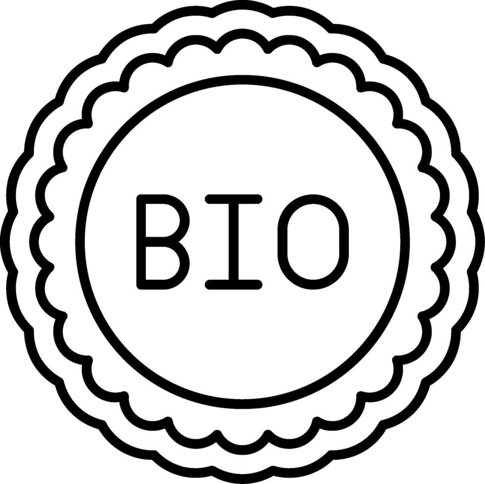 Bio Line Icon vector
