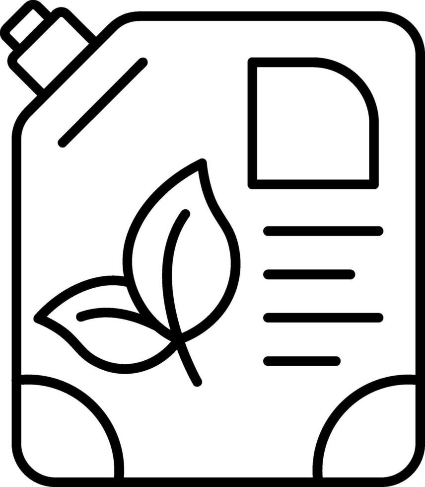 Oil Tank Line Icon vector