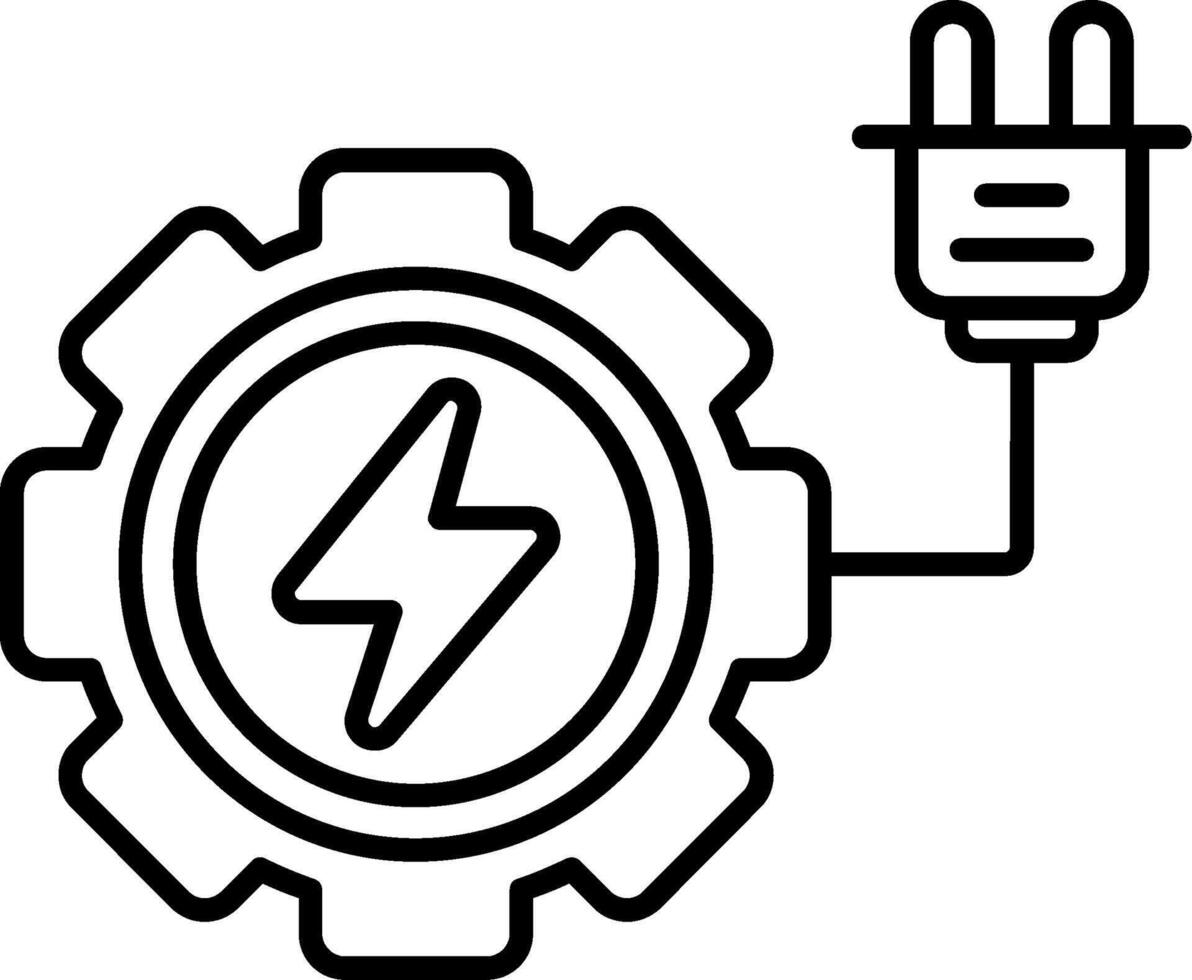 Eco Efficiency Line Icon vector