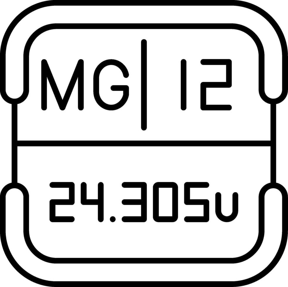 Magnesium Periodic Table Element vector