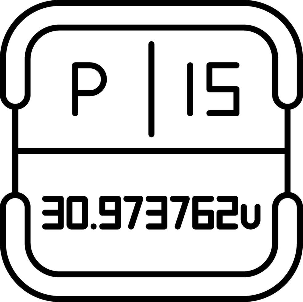 Phosphorus Periodic Table Element vector