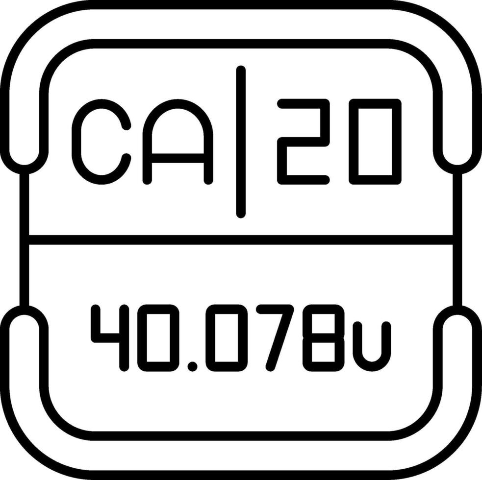 Calcium Periodic Table Element vector