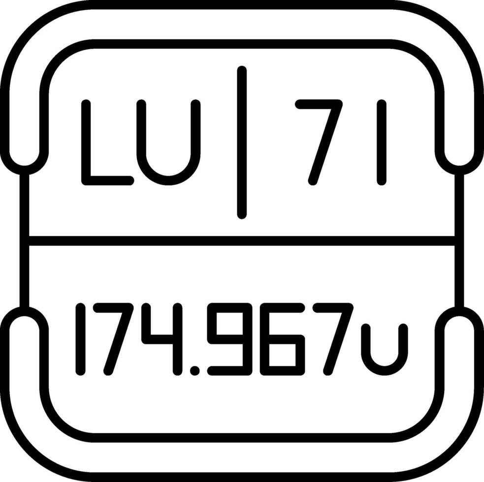 Lutetium Periodic Table Element vector