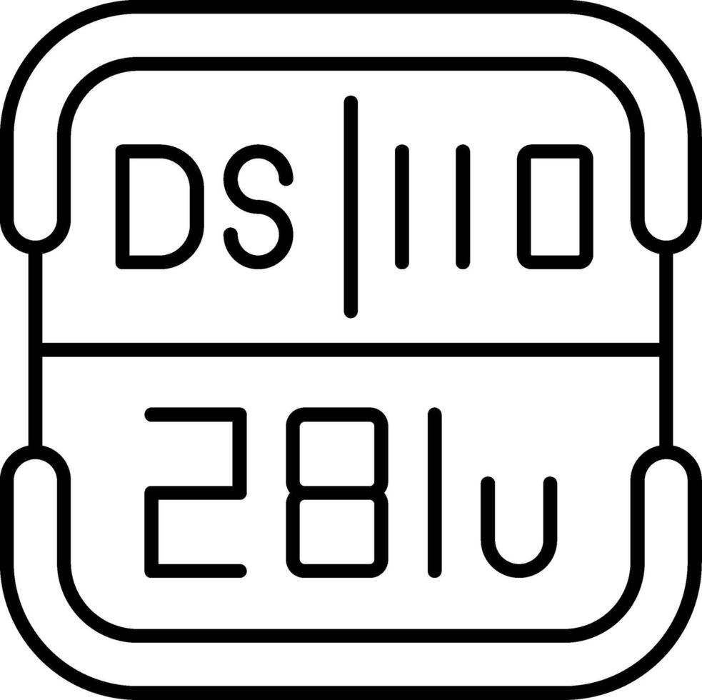 Darmstadtium Periodic Table Element vector