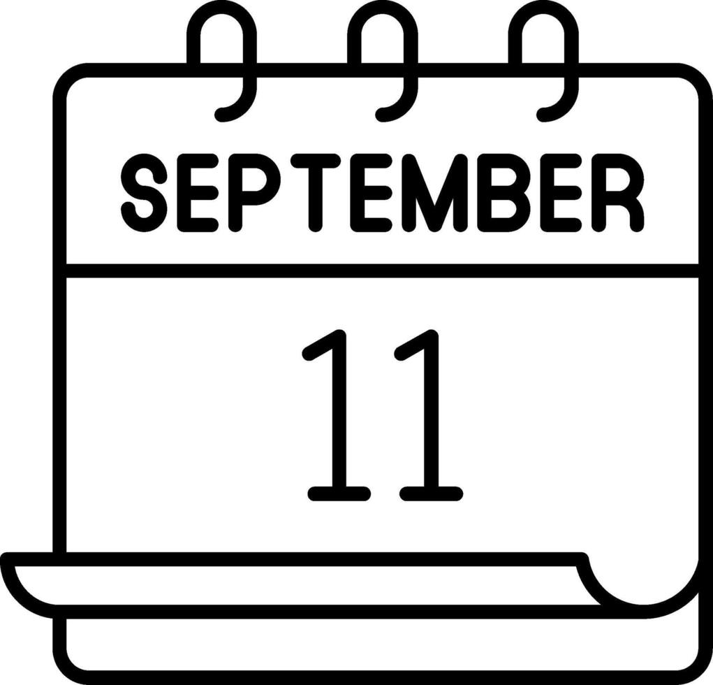 September 11 Icon vector