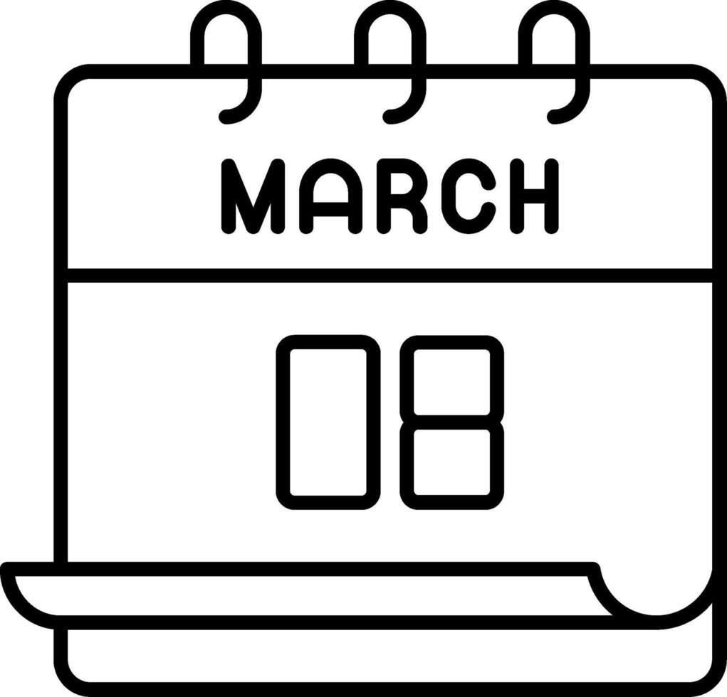 March 8 Icon vector