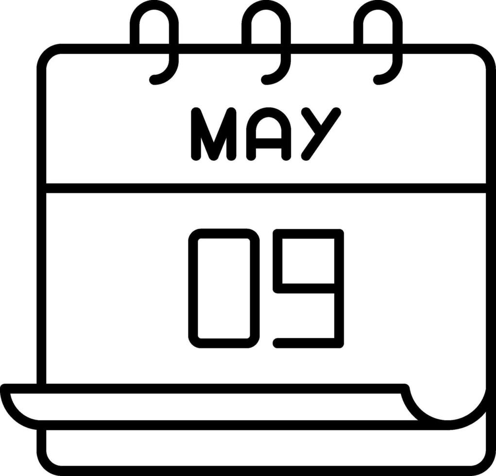 May 9 Icon vector