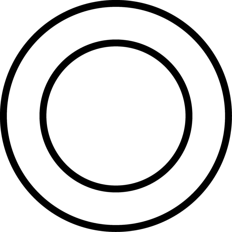 Small o Icon vector