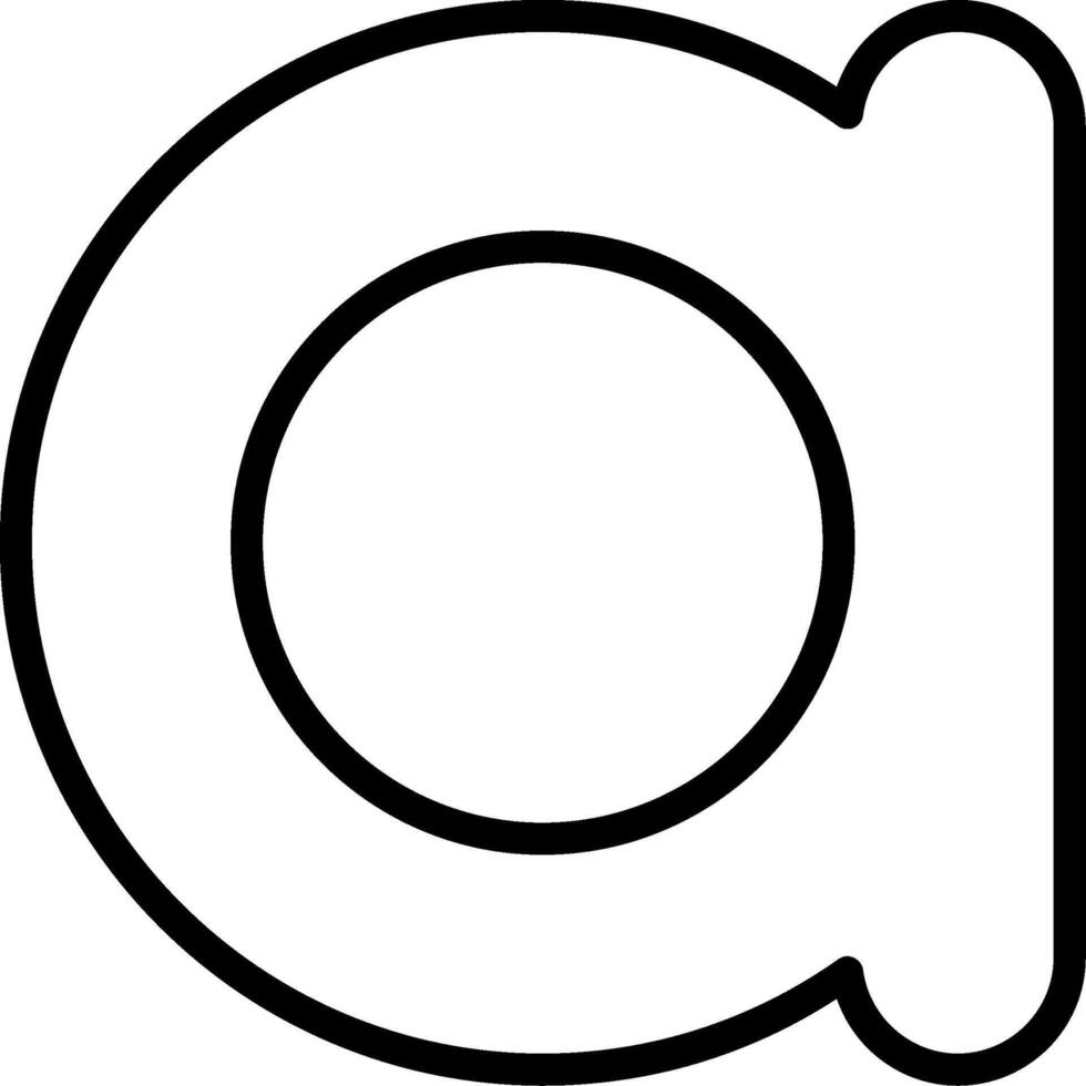 Small a Icon vector