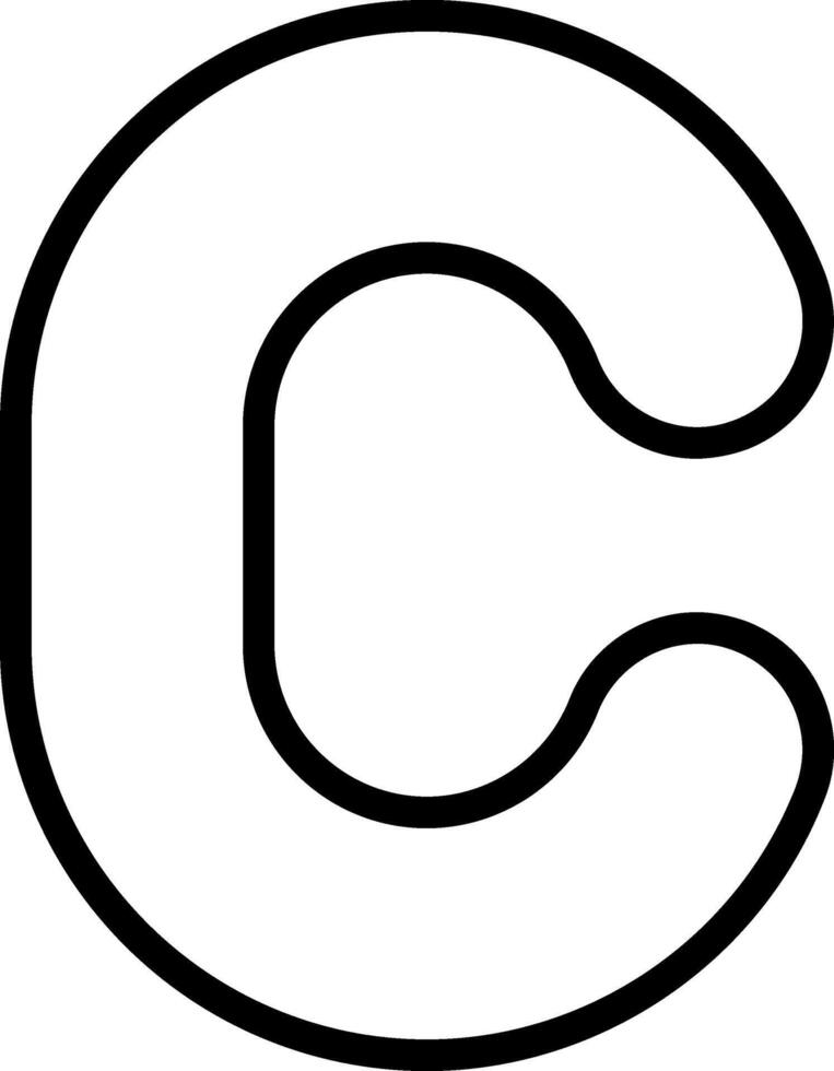 Small c Icon vector