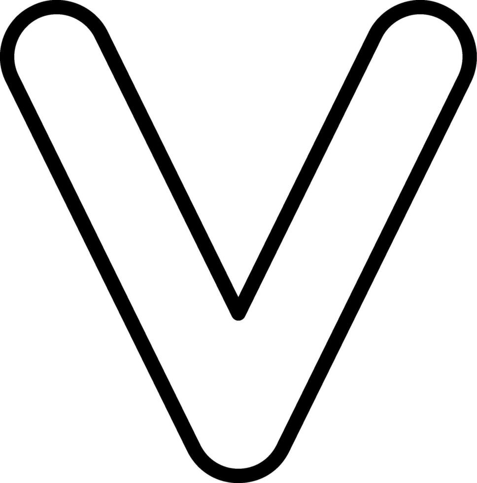 Capital V Icon vector