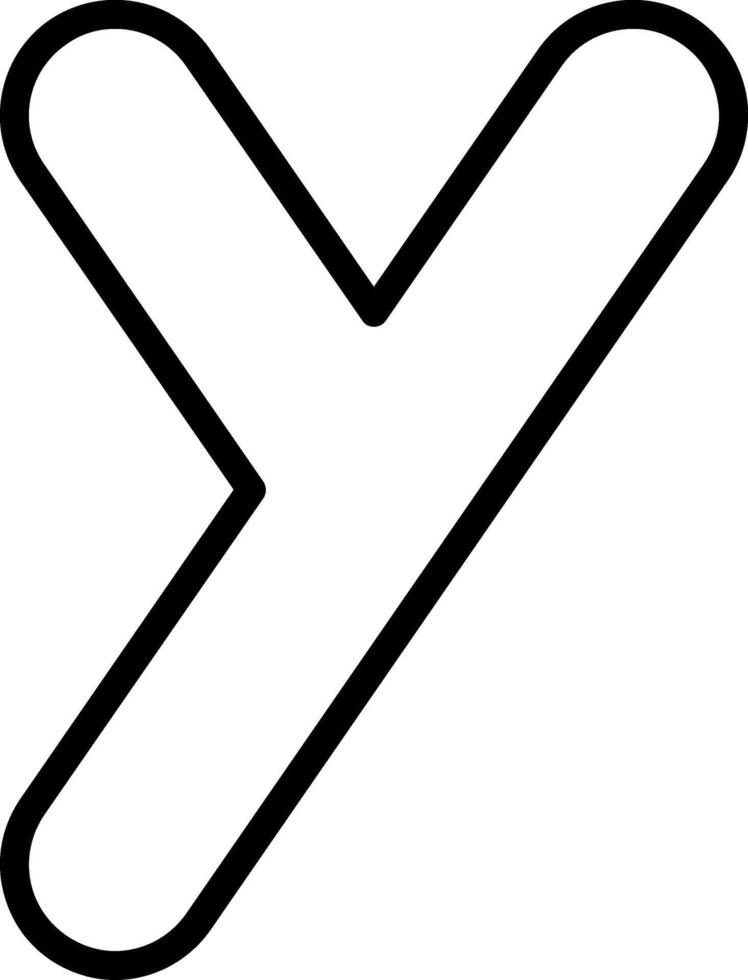 Capital Y Icon vector