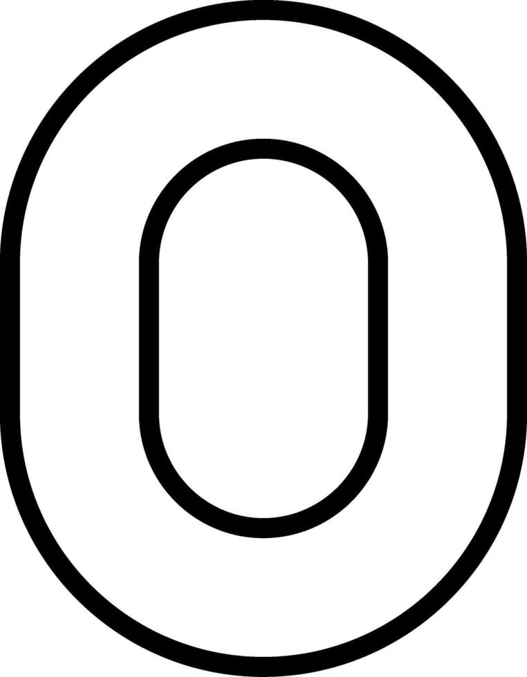 Capital O Icon vector