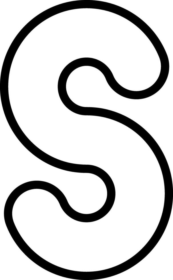 Capital S Icon vector