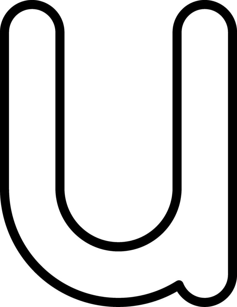 Small u Icon vector