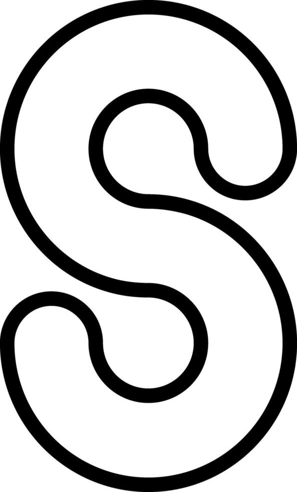 Small s Icon vector