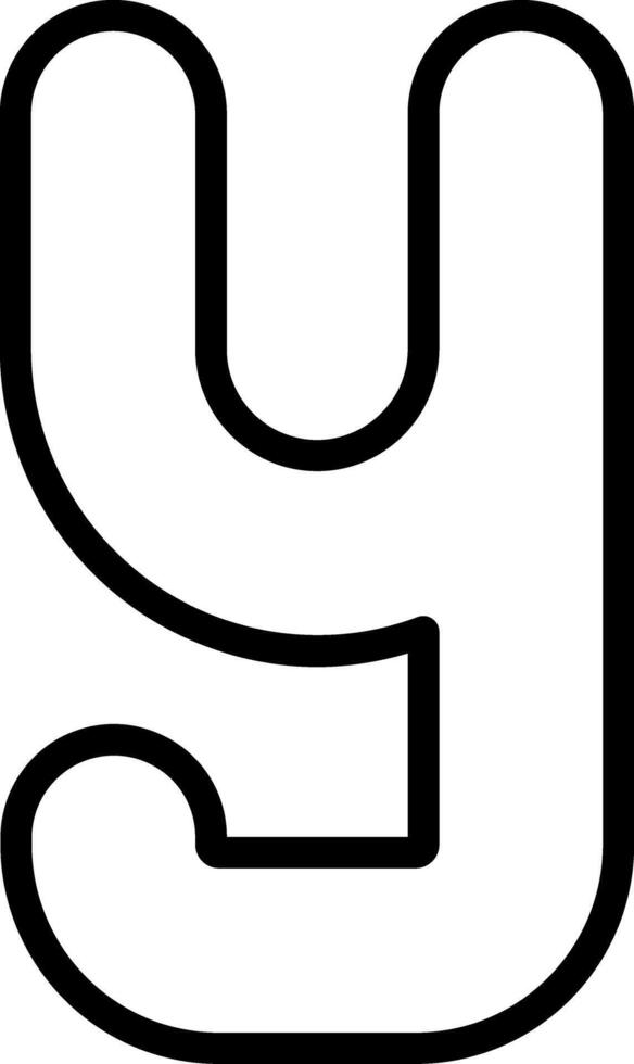 Small y Icon vector